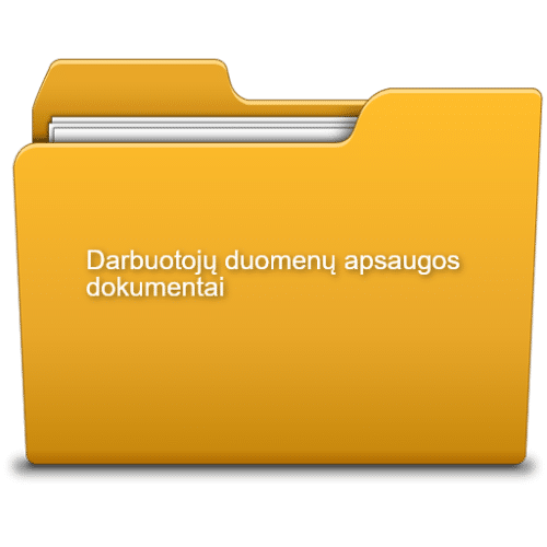 Darbuotojų duomenų apsaugos dokumentai