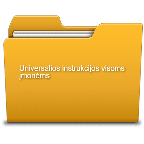 Universalios instrukcijos visoms įmonėms