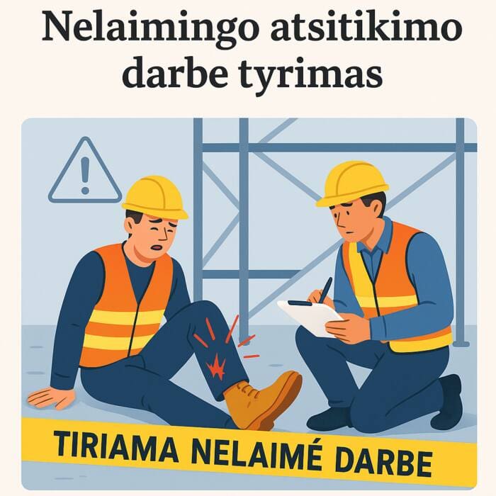 Nelaimingo atsitikimo darbe tyrimo mokymai