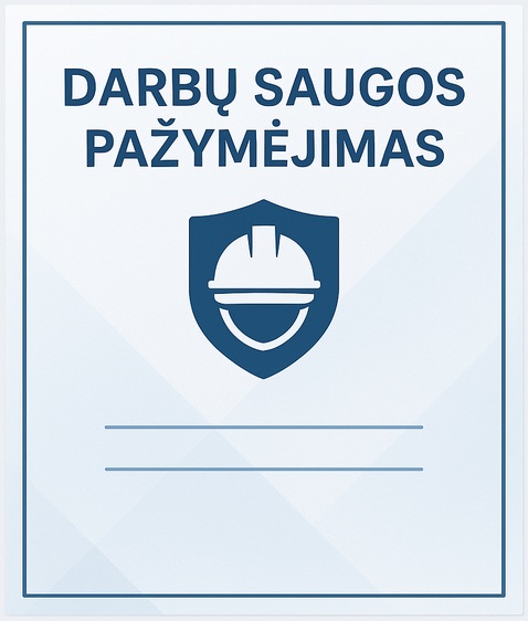 Darbų saugos pažymėjimas